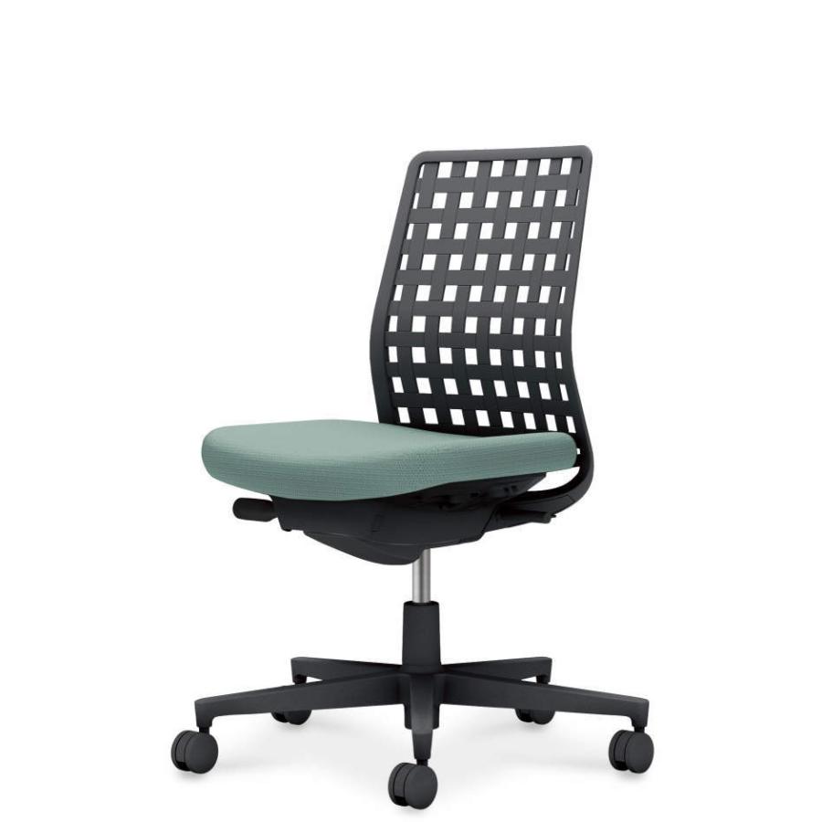 【配送のみ・お客様組立】 コクヨ モネット 背樹脂シェルタイプ  C03-B300W-B39BKX1 肘なし ナイロンキャスター