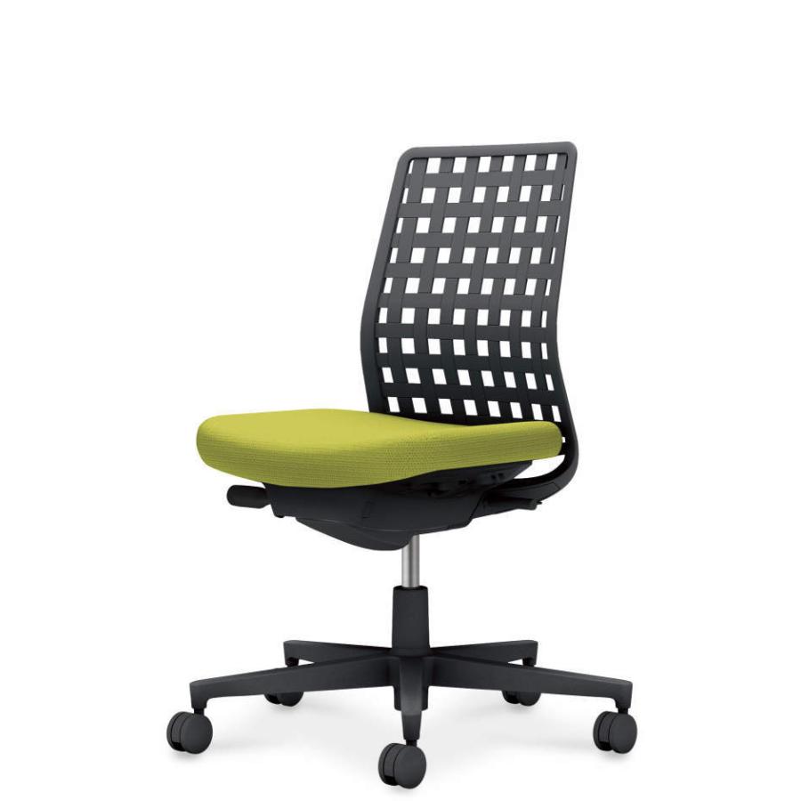 【配送のみ・お客様組立】 コクヨ モネット 背樹脂シェルタイプ  C03-B300W-BQ4BKX1 肘なし ナイロンキャスター