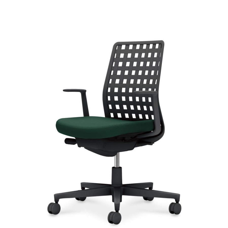 【配送のみ・お客様組立】 コクヨ モネット 背樹脂シェルタイプ  C03-B310W-BQ6BKX1 L型肘 ナイロンキャスター