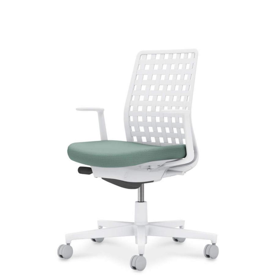 【配送のみ・お客様組立】 コクヨ モネット 背樹脂シェルタイプ  C03-W310W-W39E1X1 L型肘 ナイロンキャスター