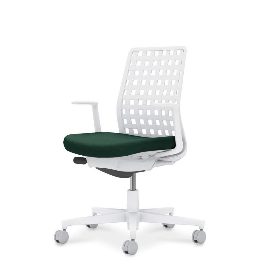 【配送のみ・お客様組立】 コクヨ モネット 背樹脂シェルタイプ  C03-W310W-WQ6E1X1 L型肘 ナイロンキャスター