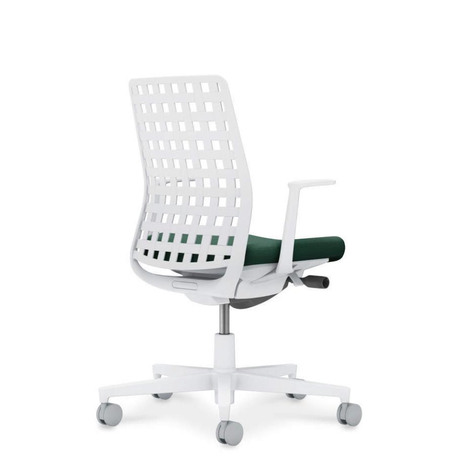 【配送のみ・お客様組立】 コクヨ モネット 背樹脂シェルタイプ  C03-W310W-WQ6E1X1 L型肘 ナイロンキャスター_1