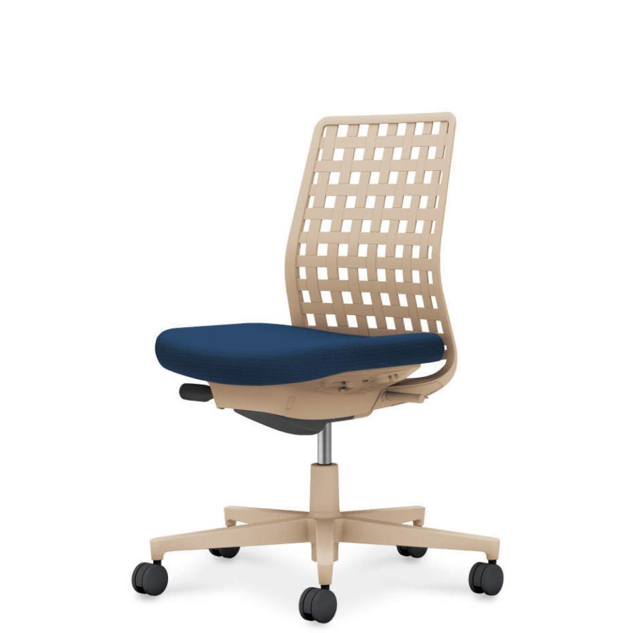 コクヨ モネット 背樹脂シェルタイプ C03-Z300W-ZT71KX1 肘なし 本体色ベージュ 脚ベージュ 背ベージュ ナイロンキャスター