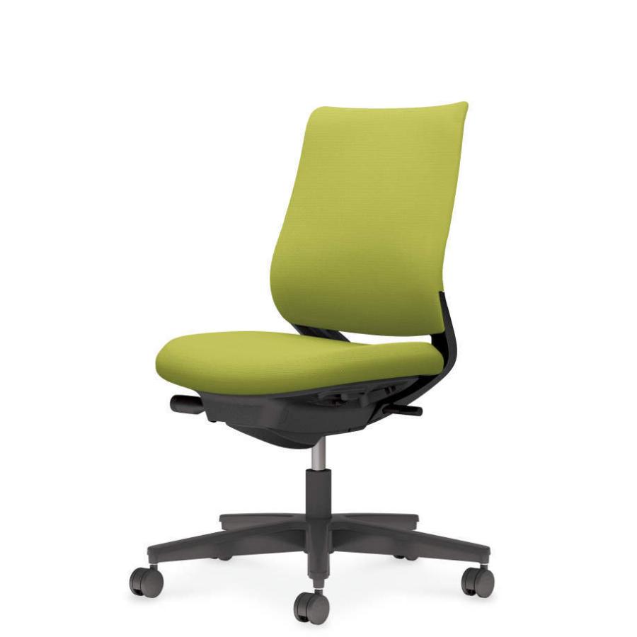 コクヨ ミトラ2 C04-B100CU-BKQ4Q41 肘なし ランバーサポート無 背・座ライトオリーブ 本体色（黒） 樹脂脚(黒) ファブリックタイプ ウレタン脚 設置込