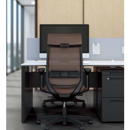 コクヨ ミトラ2 C04-B392CW-BKA8A81 L型肘 ランバーサポート有 背・座カーマイン 本体色（黒） 樹脂脚(黒) ファブリックタイプ ナイロン脚 設置込の通販