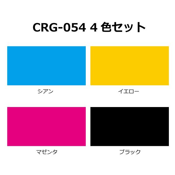 Satera キヤノントナーカートリッジ054純正4本セット CRG-054CYN CRG 
