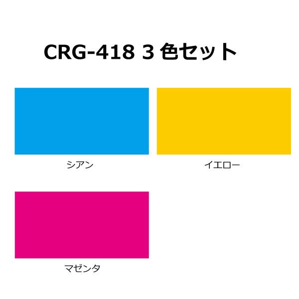 Canon Cartridge 418 シアン・イエロー トナーカートリッジ418（イエロー）:トナーカートリッジ 通販