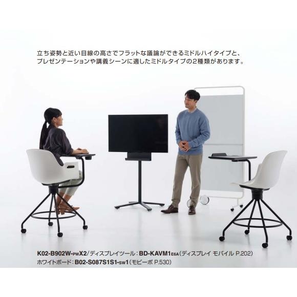 KOKUYO コクヨ All in One K02-B812W-BKLK2 ミーティングチェア