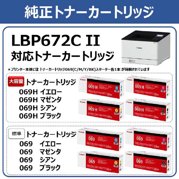 キヤノン canon LBP672CII Satera カラーレーザービームプリンター ビジネスプリンター オフィス サテラ キャノン コンパクト