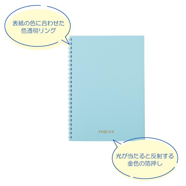 LIHIT LAB.（リヒトラブ） ソフィーチェ A5 B罫 ノート soffice N-3103
