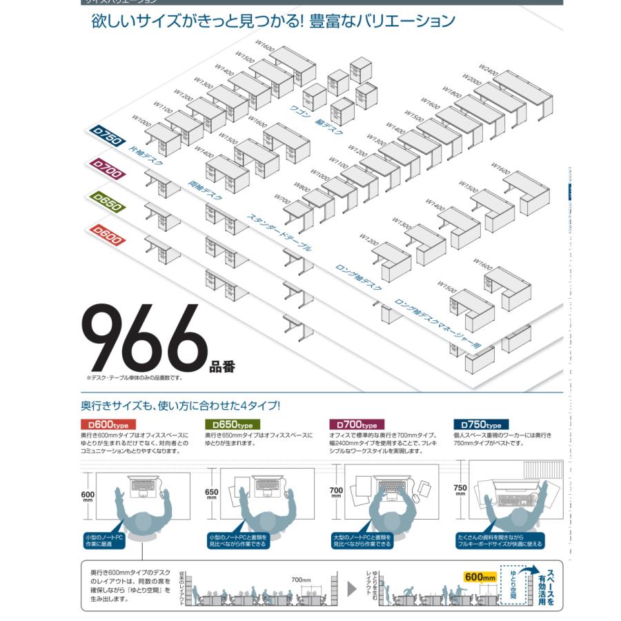 KOKUYO - コクヨ iS 片袖事務机（B4円柱錠ダイプ） 本体：白いこと 天板：ラスティックミディアム色 SD-ISN107LCBSMP2N3 W1000 D700 H720粍 精神的な統合据えつける込