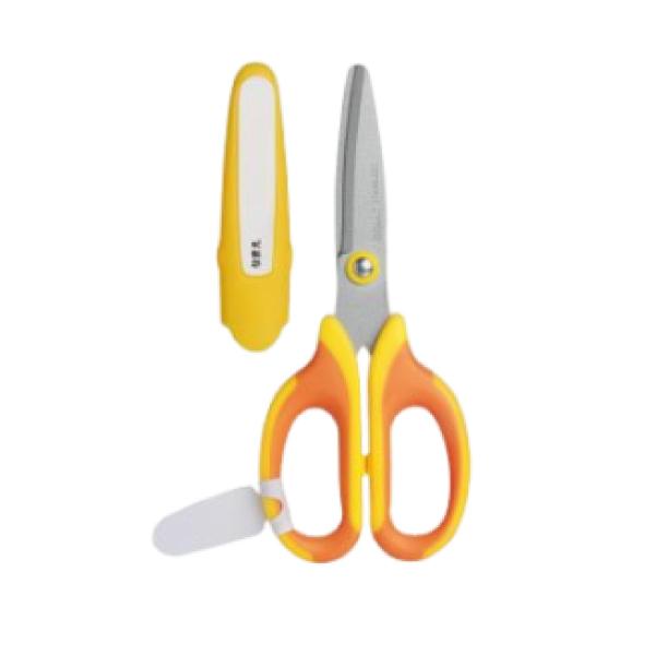 メガサク ソニック 学童はさみ 左手用 SK-367-Y イエロー はさみ 図工