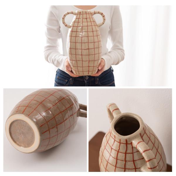 フラワーベース CLY-76 花瓶 花びん かびん フラワースタンド 陶器