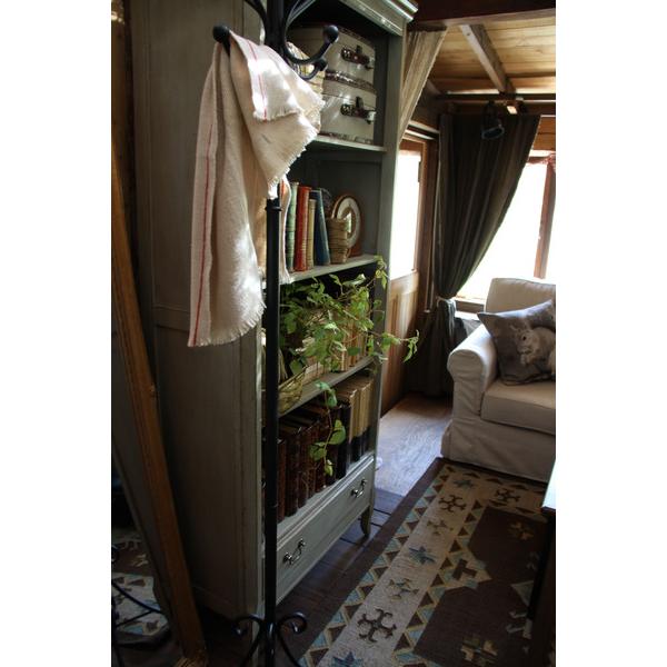 ポールハンガー COD-269BK 衣類掛け コートハンガー アイアン おしゃれ  高級感 かわいい ポールスタンド アンティーク調 アラベスク | 東谷 | 07