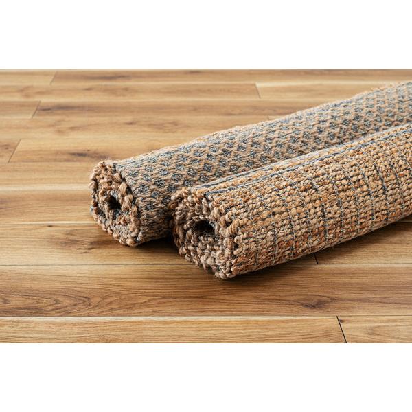 東谷 ラグ FAB-302 1.5畳 190×130 コットン 綿 ジュート 麻 リゾート