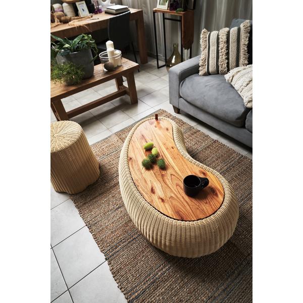 東谷 ラグ FAB-302 1.5畳 190×130 コットン 綿 ジュート 麻 リゾート