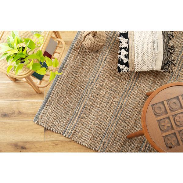東谷 ラグ FAB-302 1.5畳 190×130 コットン 綿 ジュート 麻 リゾート