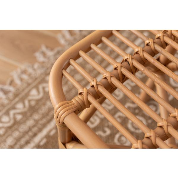 ラタンスツール GUY-261NA スツール ラタン 籐 円 丸 ラウンド サークル 天然ラタン リゾート アジアン 北欧 ナチュラル クッション 高さ36cm 直径42cm | 東谷 | 18