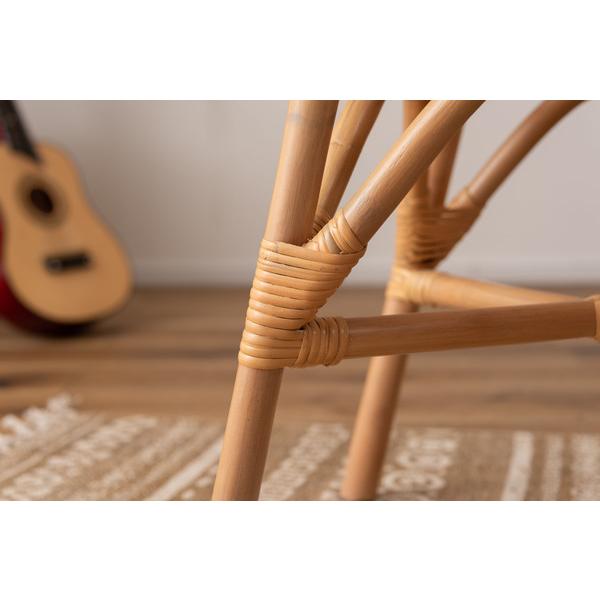 ラタンスツール GUY-261NA スツール ラタン 籐 円 丸 ラウンド サークル 天然ラタン リゾート アジアン 北欧 ナチュラル クッション 高さ36cm 直径42cm | 東谷 | 19