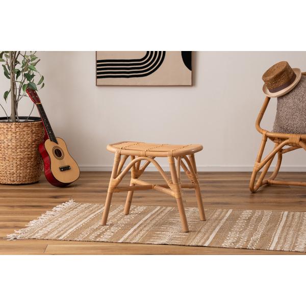 ラタンスツール GUY-261NA スツール ラタン 籐 円 丸 ラウンド サークル 天然ラタン リゾート アジアン 北欧 ナチュラル クッション 高さ36cm 直径42cm | 東谷 | 05