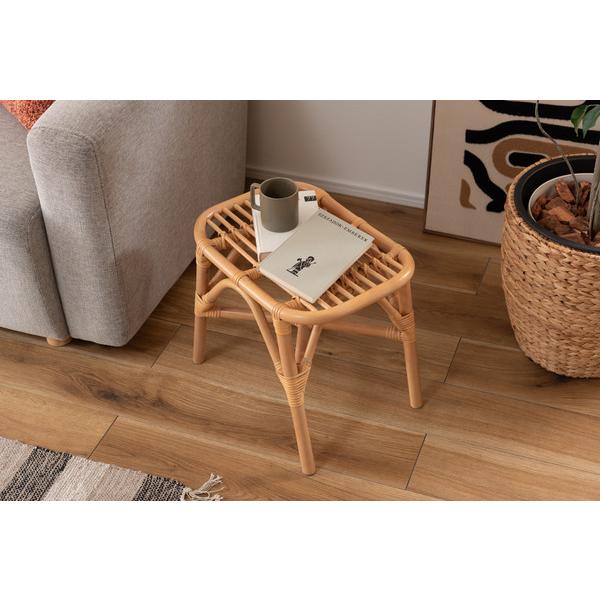 ラタンスツール GUY-261NA スツール ラタン 籐 円 丸 ラウンド サークル 天然ラタン リゾート アジアン 北欧 ナチュラル クッション 高さ36cm 直径42cm | 東谷 | 09