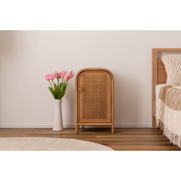 キャビネット GUY-931NA チェスト ラタン ミニキャビネット 小さめ 小さい かわいい 扉付き 2段 本棚 ベッドサイド コンパクト 韓国インテリア ミニ箪笥 収納 | 東谷 | 10