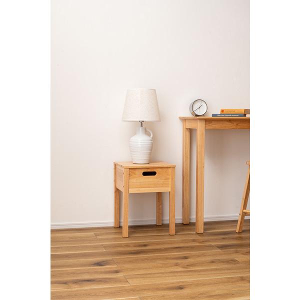 スツール HOW-004 1人用 HOW-003 おまとめ配送 東谷 Room Essence 収納付きスツール ナチュラル Size：32×32×43