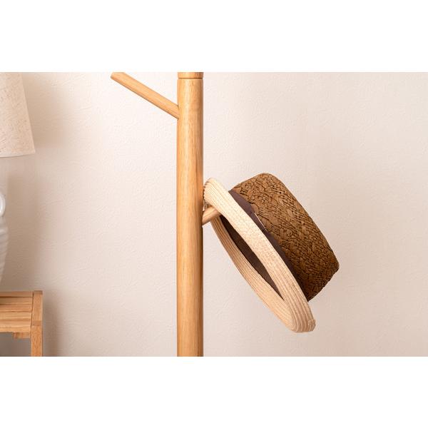 ポールハンガー HOW-007NA ハンガー 収納 コートハンガー 帽子 天然木 シンプル おしゃれ 北欧 韓国インテリア ナチュラル リビング 玄関 | 東谷 | 12