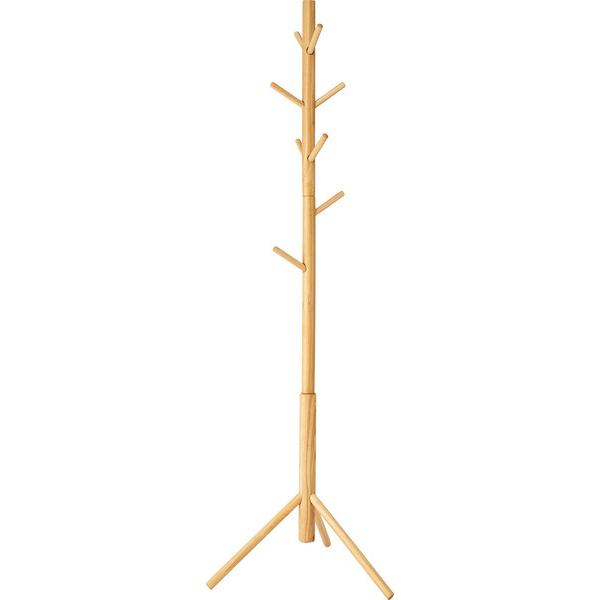 ポールハンガー HOW-007NA ハンガー 収納 コートハンガー 帽子 天然木 シンプル おしゃれ 北欧 韓国インテリア ナチュラル リビング 玄関 | 東谷 | 01