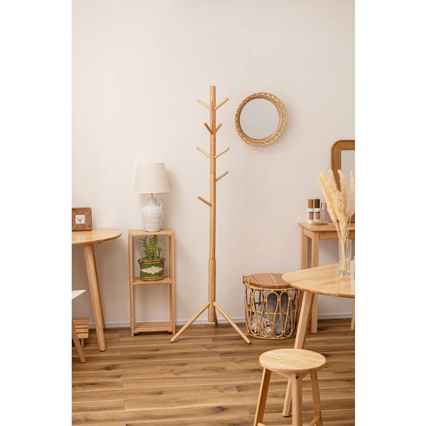 ポールハンガー HOW-007NA ハンガー 収納 コートハンガー 帽子 天然木 シンプル おしゃれ 北欧 韓国インテリア ナチュラル リビング 玄関 | 東谷 | 03