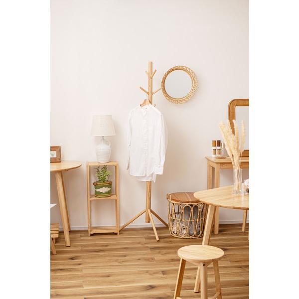 ポールハンガー HOW-007NA ハンガー 収納 コートハンガー 帽子 天然木 シンプル おしゃれ 北欧 韓国インテリア ナチュラル リビング 玄関 | 東谷 | 04