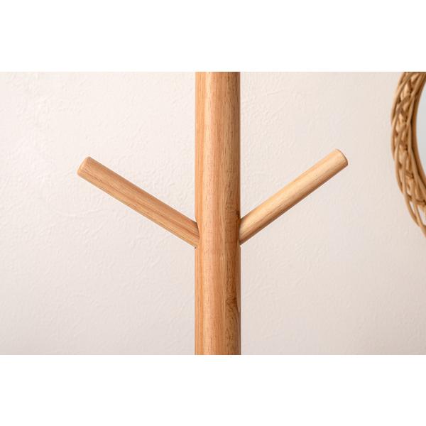 ポールハンガー HOW-007NA ハンガー 収納 コートハンガー 帽子 天然木 シンプル おしゃれ 北欧 韓国インテリア ナチュラル リビング 玄関 | 東谷 | 08