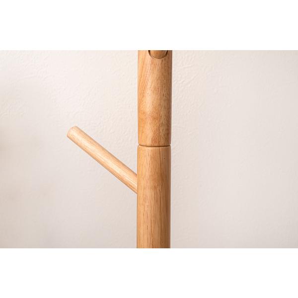 ポールハンガー HOW-007NA ハンガー 収納 コートハンガー 帽子 天然木 シンプル おしゃれ 北欧 韓国インテリア ナチュラル リビング 玄関 | 東谷 | 09