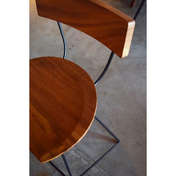 東谷 ウッドカウンターチェア JW-109 1脚 天然木 アイアン おしゃれ