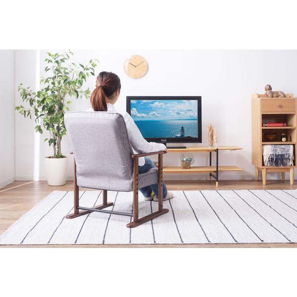 東谷 高座椅子 LSS-34BR LSS-34GY 座椅子 一人掛け リクライング 高さ