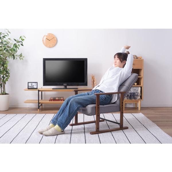 東谷 高座椅子 LSS-34BR LSS-34GY 座椅子 一人掛け リクライング 高さ