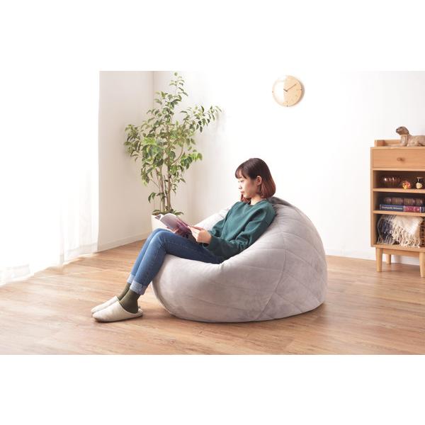 ビースクッション LSS-802OR クッション ビーズ マイクロビーズ 座椅子 ソファ 簡易ベッド かわいい 1人暮らし 大きいの画像