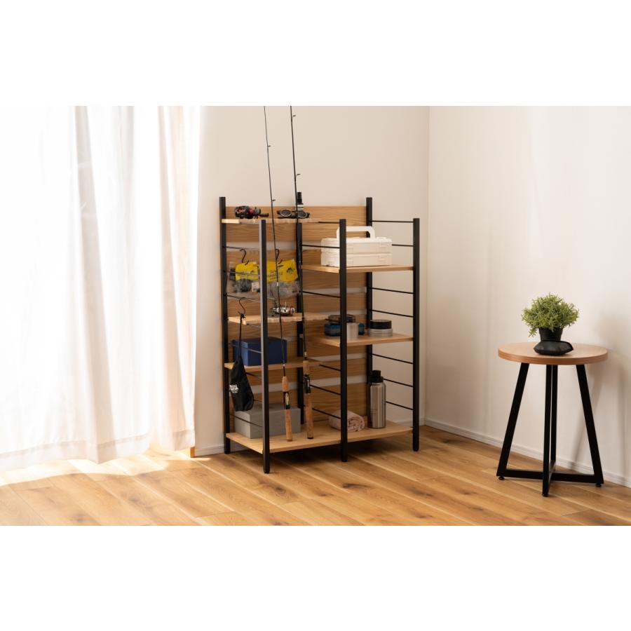 ☆ ゴルフラック OM-01BK ゴルフ クラブスタンド ディスプレイ 収納 省スペース 大容量 北欧 ラック シェルフ クラブホルダー 釣り竿 ロットスタンド アウトドア | 東谷 | 14