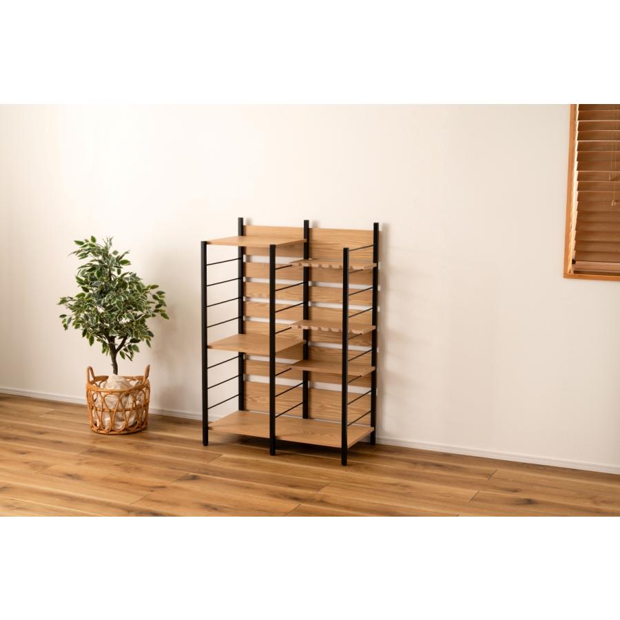 ☆ ゴルフラック OM-01BK ゴルフ クラブスタンド ディスプレイ 収納 省スペース 大容量 北欧 ラック シェルフ クラブホルダー 釣り竿 ロットスタンド アウトドア | 東谷 | 07