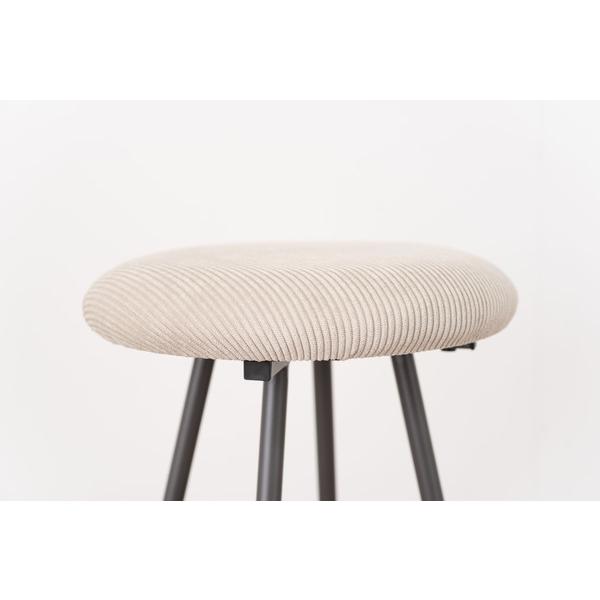 ハイスツール PC-18 スツール 椅子 イス いす おしゃれ コーデュロイ スチール 軽量 軽い 丸型 円形 カウンタースツール ラウンド チェア モダン コーデュロイ | 東谷 | 17