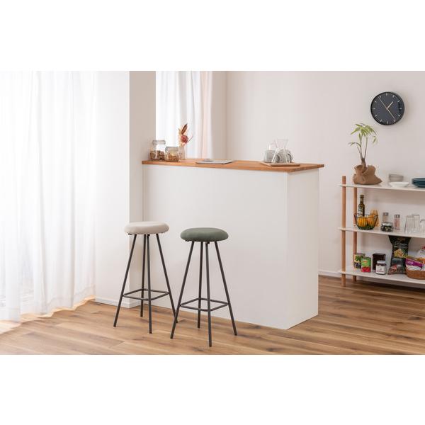 ハイスツール PC-18 スツール 椅子 イス いす おしゃれ コーデュロイ スチール 軽量 軽い 丸型 円形 カウンタースツール ラウンド チェア モダン コーデュロイ | 東谷 | 05