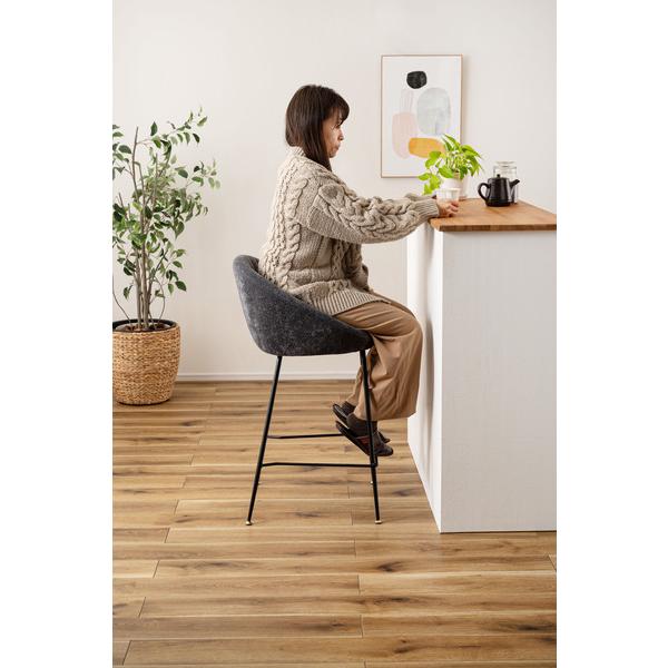 カウンター チェア グレイ 座高75cm 北欧 シンプル デザイン