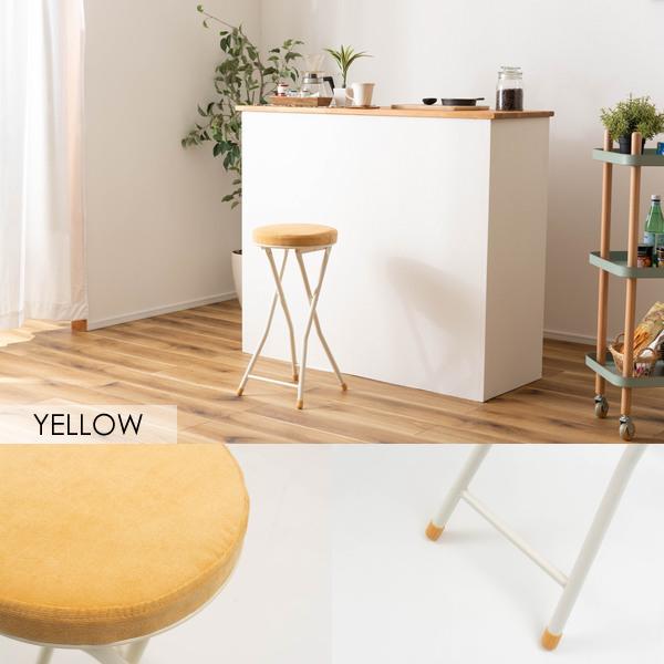 スツール PC-34 ハイスツール フォールディング 折りたたみ おしゃれ シンプル コンパクト 北欧 隙間収納 キッチン ロック付き | 東谷 | 15