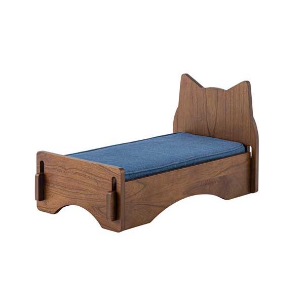 ペットベット PET-69WH PET-69BR 犬 猫 ドッグ キャット かわいい おしゃれ シンプル デニム 猫モチーフ マットレス ペット用の画像