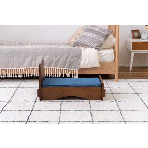 ペットベット PET-69WH PET-69BR 犬 猫 ドッグ キャット かわいい おしゃれ シンプル デニム 猫モチーフ マットレス ペット用の画像