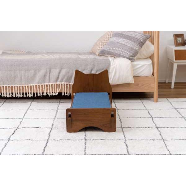 ペットベット PET-69WH PET-69BR 犬 猫 ドッグ キャット かわいい おしゃれ シンプル デニム 猫モチーフ マットレス ペット用の画像
