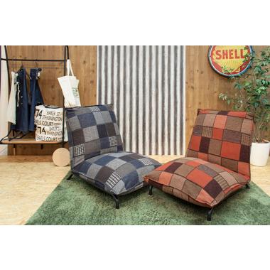 東谷 ブロート フロアローソファ RKC-936NV ネイビー 座椅子 チェア