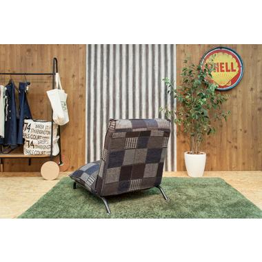 東谷 ブロート フロアローソファ RKC-936NV ネイビー 座椅子 チェア