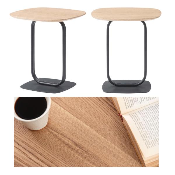 サイドテーブル TEC-84 テーブル 机 ナイトテーブル スリム おしゃれ モダン ベッドサイドテーブル ブラックスチール スチール ディスプレイ シンプル 高級感 | 東谷 | 19