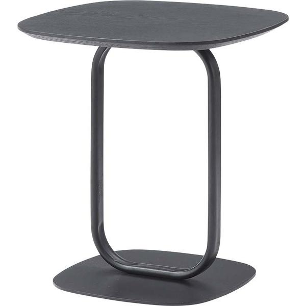 サイドテーブル TEC-84 テーブル 机 ナイトテーブル スリム おしゃれ モダン ベッドサイドテーブル ブラックスチール スチール ディスプレイ シンプル 高級感 | 東谷 | 01